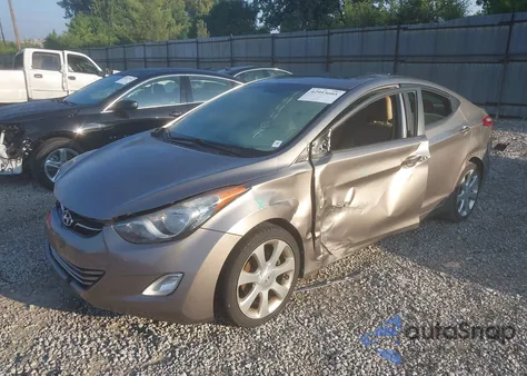 2012 Hyundai Elantra Limited из США, поврежденный, VIN 5NPDH4AE7CH144468
